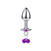 Plug Bijou Aluminium Violet avec Clochettes – Taille S