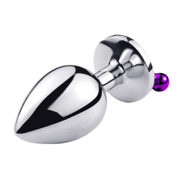 Plug Bijou Aluminium Violet avec Clochettes – Taille S