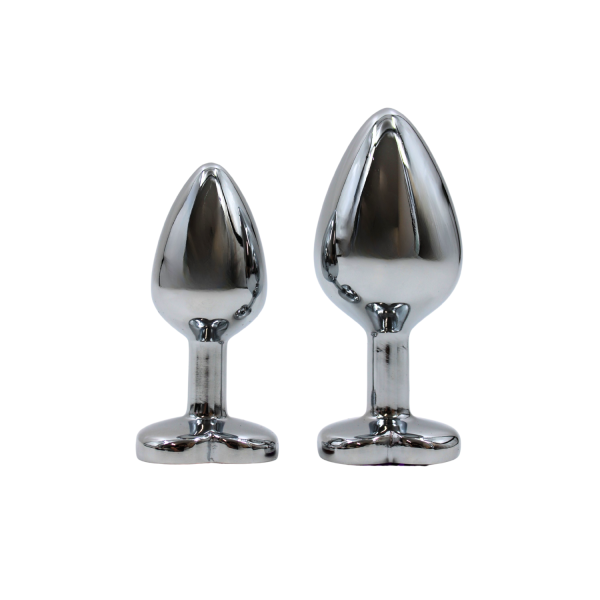 Plug bijou en aluminium bijou cœur violet Medium