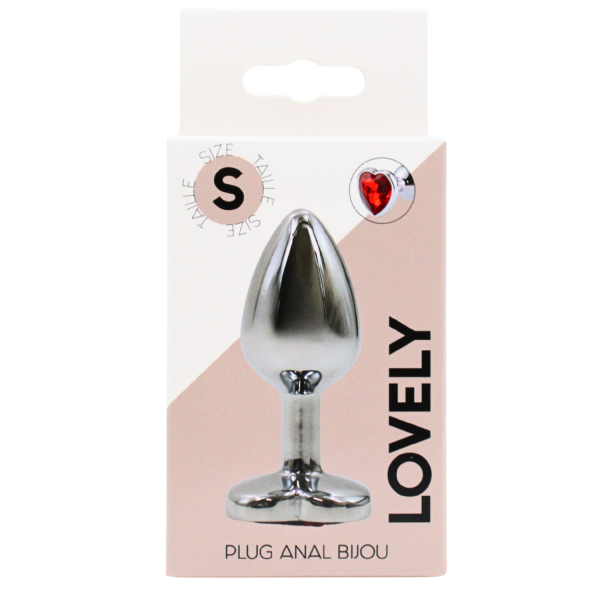 Ravivez la passion : Plug Bijou Cœur en Aluminium Rouge - Taille Small