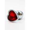 Ravivez la passion : Plug Bijou Cœur en Aluminium Rouge - Taille Small