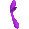 Stimulateur Clitoridien avec langue  Vibromasseur Point G 2-en-1 DISA Violet Cœur Ardent - WS-NV025