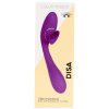 Stimulateur Clitoridien avec langue  Vibromasseur Point G 2-en-1 DISA Violet Cœur Ardent - WS-NV025