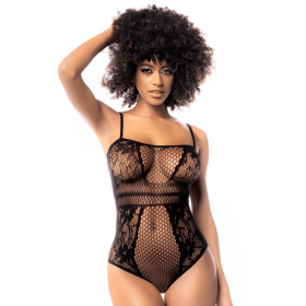 Body résille noire - MAL1103BLK