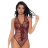 Body string en résille couleur cerise - MAL1115CHRY