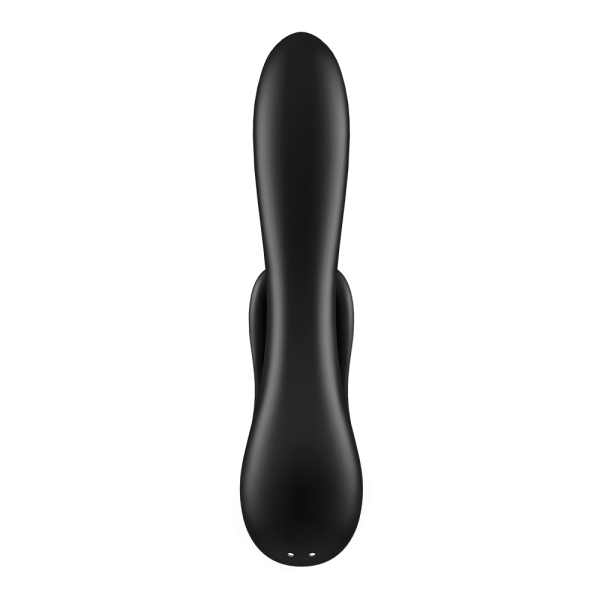 Vibromasseur rabbit noir double stimulation clitoris Double Flex Satisfyer - CC597809