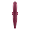 Vibromasseur rabbit point G rouge double stimulation clitoridienne Touch Me Satisfyer - CC597811SA