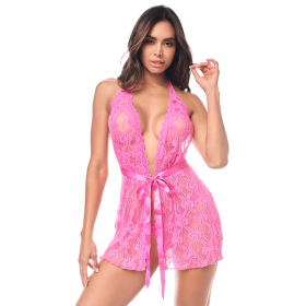 Babydoll Mapalé sensuelle avec string dentelle - MAL7622PINK