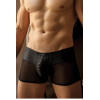 Boxer noir rayé opaque et transparent - LM2906-67BLK