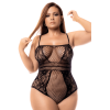 Body grande taille résille noire - MAL1103XBLK