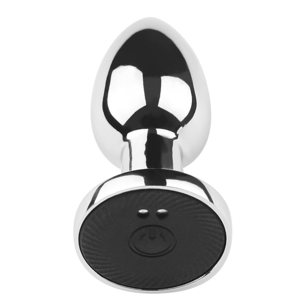Plug vibrant acier inoxydable anal taille M avec télécommande, USB BOOTY - RY-207-M