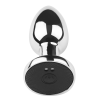 Plug vibrant acier inoxydable anal taille M avec télécommande, USB BOOTY - RY-207-M