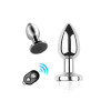 Plug vibrant acier inoxydable anal taille S avec télécommande, USB BOOTY - RY-207-S