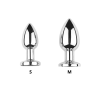 Plug vibrant acier inoxydable anal taille S avec télécommande, USB BOOTY - RY-207-S