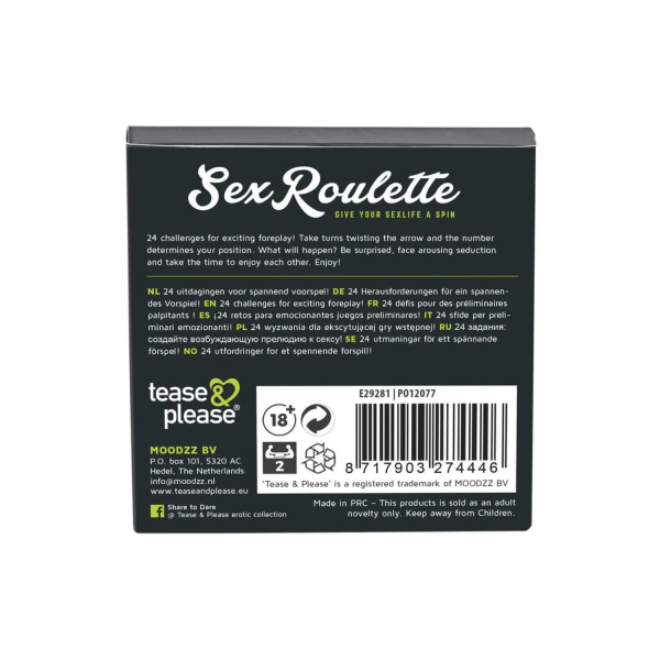 Jeu Sex Roulette 24 défis préliminaires - E29281