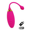 SUNDAY, Un Œuf vibrant USB avec télécommande, dans un silicone médical doux et rainuré - B21PNK