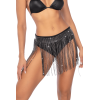 Jupe glamour à franges ornée de strass - Mapalé