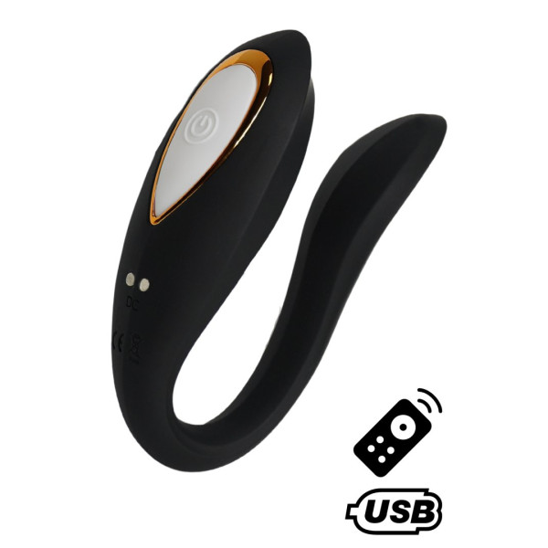 OSMOSE, stimulateur pour couple USB, à double tête, avec télécommande, en silicone médical
