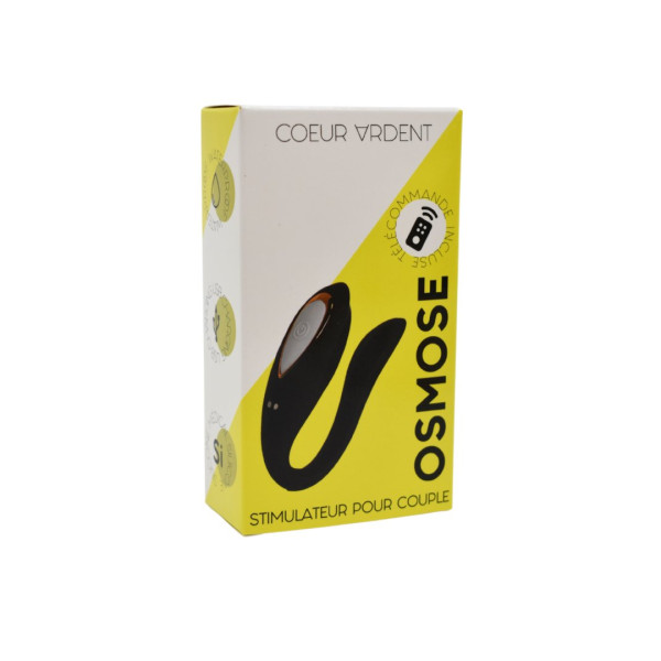 OSMOSE, stimulateur pour couple USB, à double tête, avec télécommande, en silicone médical