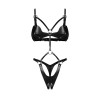 Dame controle body ouvert - Noir