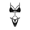 Dame controle body ouvert - Noir