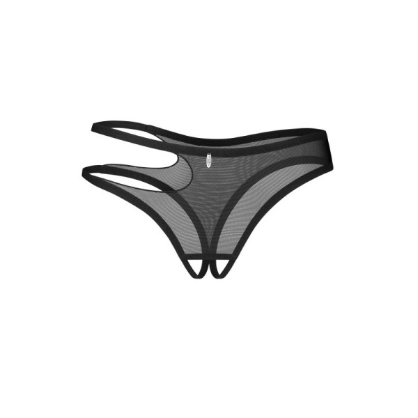 Saturis string ouvert noir