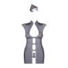 Stewardess Costume 3 pcs - Gris