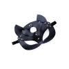 Masque félin faux cuir noir audacieux Mapalé