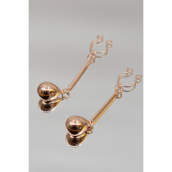 Bijou Pince Téton Perle Dorée Rosée – Élégance et Charme