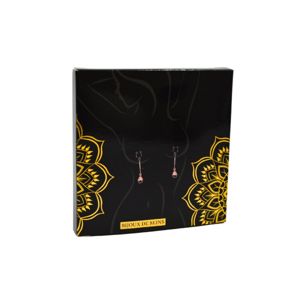 Bijou Pince Téton Perle Dorée Rosée – Élégance et Charme