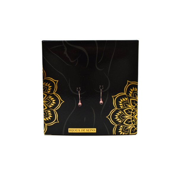 Bijou Pince Téton Perle Dorée Rosée – Élégance et Charme