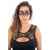 Masque vénitien Elena : Élégance en Métal Noir et Strass