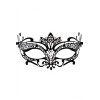 Masque vénitien Asia rigide noir avec strass