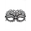 Masque vénitien Giulia rigide noir avec strass