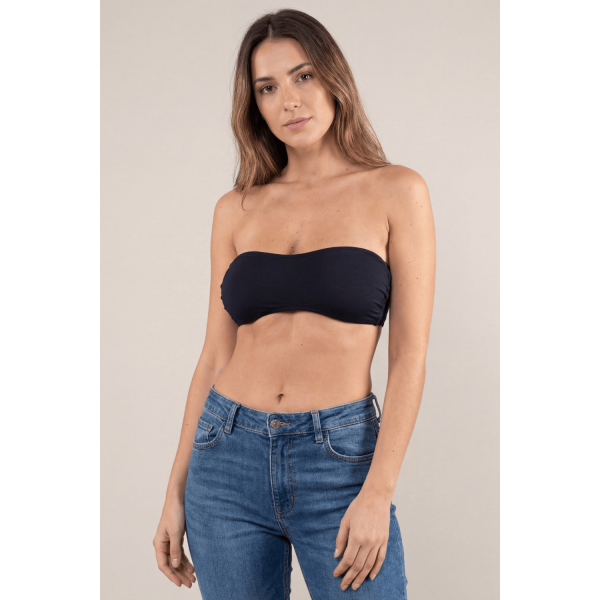 Bandeau de poitrine noir Be Lily - Élégance et Confort