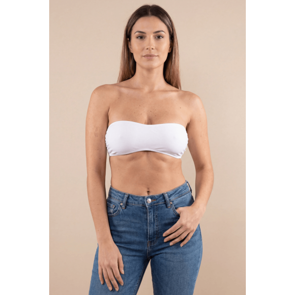 Bandeau de poitrine blanc - Élégance et sensualité sous vos tenues
