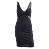Robe Sexy Noire Transparente - Dentelle Florale & Tissu Élastique - Victoria