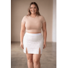 Jupe Longue Blanche Natacha – Simili Cuir Sensuel Be Lily