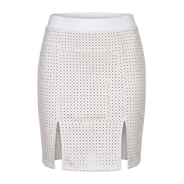 Jupe Longue Blanche Natacha – Simili Cuir Sensuel Be Lily