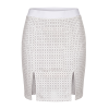 Jupe Longue Blanche Natacha – Simili Cuir Sensuel Be Lily