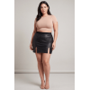 Jupe Courte Noire Stella en Simili Cuir – Collection Be Lily