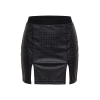 Jupe Courte Noire Stella en Simili Cuir – Collection Be Lily