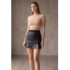 Jupe Courte Noire Stella en Simili Cuir – Collection Be Lily