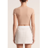 Jupe Courte Blanche Cassandra – Simili Cuir Sensuel Be Lily