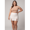 Jupe Courte Blanche Cassandra – Simili Cuir Sensuel Be Lily