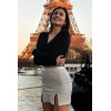 Jupe Courte Blanche Cassandra – Simili Cuir Sensuel Be Lily