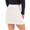 Jupe Courte Blanche Cassandra – Simili Cuir Sensuel Be Lily