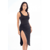 Robe Noire Anastasia à Dos Nu par Be Liliy