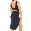 Robe Noire Anastasia à Dos Nu par Be Liliy