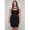 Robe noire Lora sexy courte en dentelle florale – Be Lily